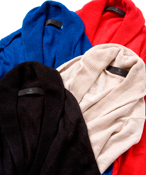 BEAUTY&YOUTH UNITED ARROWS（ビューティーアンドユースユナイテッドアローズ）の「by ∴ リネン ショールカーディガン 7SL（カーディガン/ボレロ・メンズ・ブラック/ナチュラル/ロイヤルブルー/レッド・SMALL/MEDIUM/LARGE/X-LARGE）」の17枚目の写真