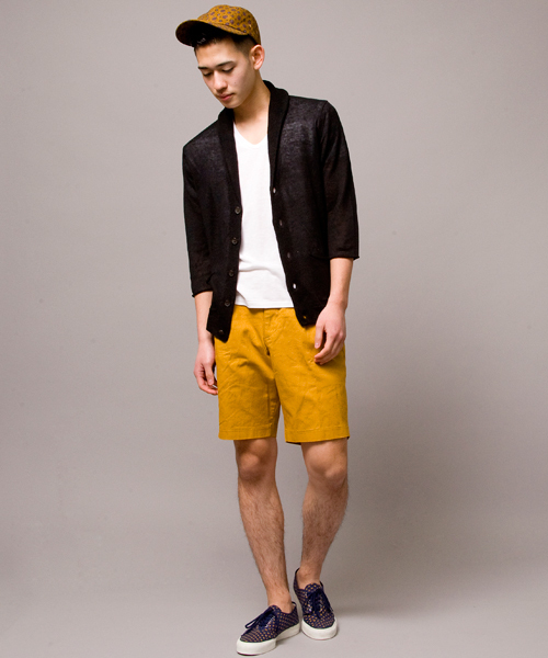 BEAUTY&YOUTH UNITED ARROWS（ビューティーアンドユースユナイテッドアローズ）の「by ∴ リネン ショールカーディガン 7SL（カーディガン/ボレロ・メンズ・ブラック/ナチュラル/ロイヤルブルー/レッド・SMALL/MEDIUM/LARGE/X-LARGE）」の9枚目の写真