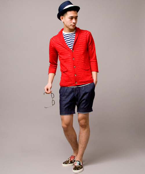 BEAUTY&YOUTH UNITED ARROWS（ビューティーアンドユースユナイテッドアローズ）の「by ∴ リネン ショールカーディガン 7SL（カーディガン/ボレロ・メンズ・ブラック/ナチュラル/ロイヤルブルー/レッド・SMALL/MEDIUM/LARGE/X-LARGE）」の12枚目の写真