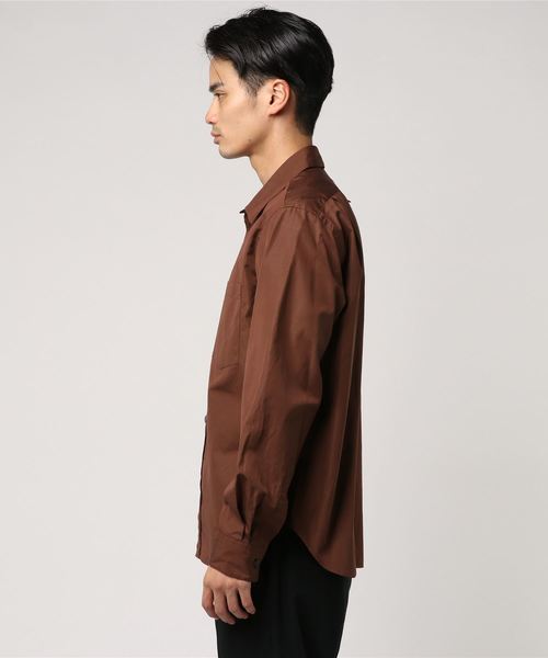 MARGARET HOWELL(マーガレットハウエル)の「COMPACT COTTON POPLIN(シャツ/ブラウス・メンズ・オレンジ・MEDIUM/LARGE/SMALL)」の2枚目の写真