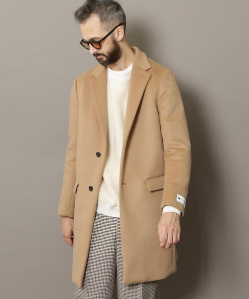 UNITED ARROWS ソリッド メルトン チェスターコート　キャメル BEAUTY&YOUTH UNITED ARROWS（ビューティーアンドユースユナイテッド