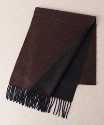 green label relaxing | カシミヤ リバーシブル SOLID マフラー 18F(マフラー)