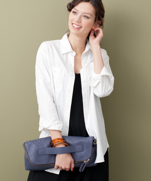 green label relaxing（グリーンレーベルリラクシング）の「POPCORN 3WAYクラッチバッグFW ††（クラッチバッグ・レディース・イエロー/ネイビー/ライトグレー/レッド・フリー）」の2枚目の写真