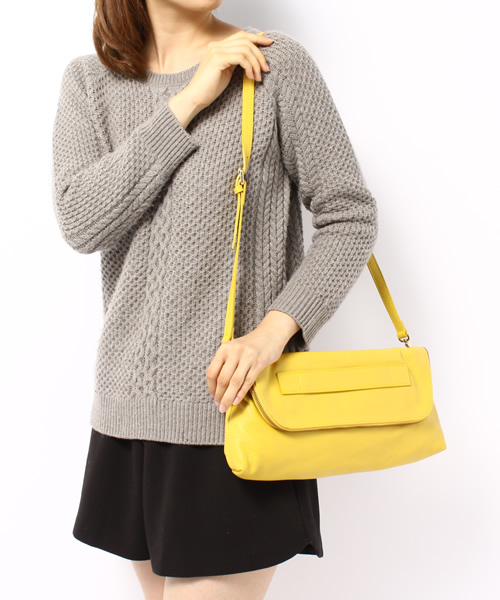 green label relaxing（グリーンレーベルリラクシング）の「POPCORN 3WAYクラッチバッグFW ††（クラッチバッグ・レディース・イエロー/ネイビー/ライトグレー/レッド・フリー）」の13枚目の写真