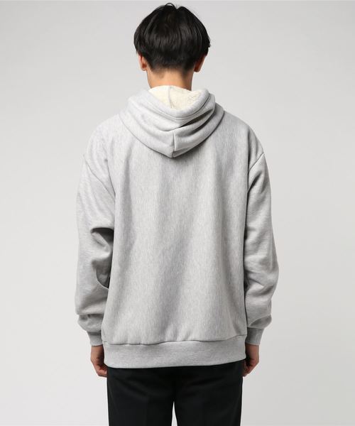 WEGO（ウィゴー）の「WEGO/ボンディングボアプルパーカー（パーカー・メンズ・ホワイト/ベージュ/カーキ/杢グレー/イエロー系その他2/ブラック/ブルー系その他・MEDIUM/LARGE）」の17枚目の写真