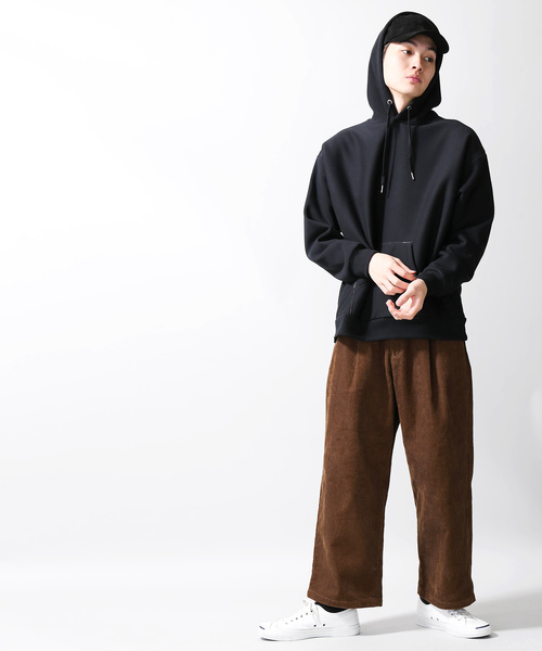 WEGO（ウィゴー）の「WEGO/ボンディングボアプルパーカー（パーカー・メンズ・ホワイト/ベージュ/カーキ/杢グレー/イエロー系その他2/ブラック/ブルー系その他・MEDIUM/LARGE）」の8枚目の写真