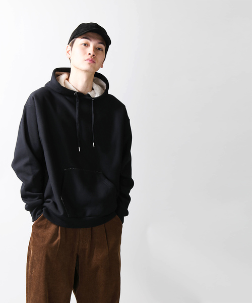 WEGO（ウィゴー）の「WEGO/ボンディングボアプルパーカー（パーカー・メンズ・ホワイト/ベージュ/カーキ/杢グレー/イエロー系その他2/ブラック/ブルー系その他・MEDIUM/LARGE）」の9枚目の写真