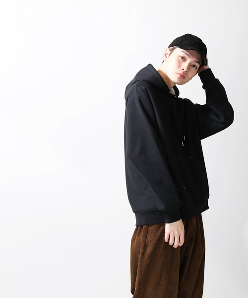 WEGO（ウィゴー）の「WEGO/ボンディングボアプルパーカー（パーカー・メンズ・ホワイト/ベージュ/カーキ/杢グレー/イエロー系その他2/ブラック/ブルー系その他・MEDIUM/LARGE）」の10枚目の写真