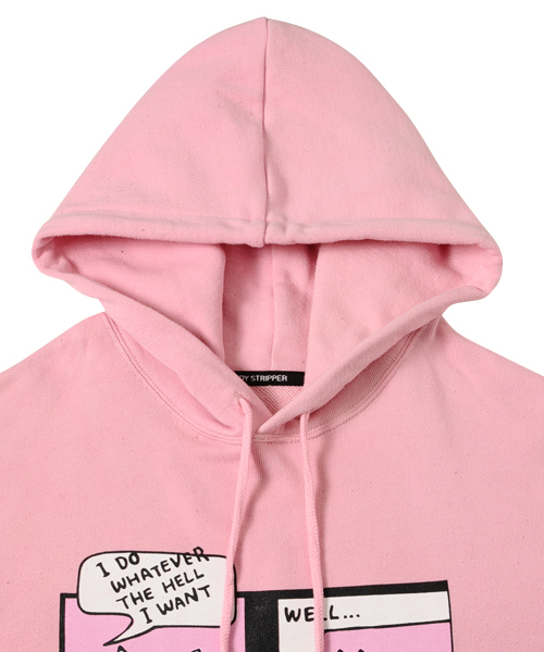 Candy Stripper（キャンディストリッパー）の「CAT'S CARTOON SWEAT フーディ（パーカー・レディース・ピンク/オフホワイト/パープル/ブラック・2）」の12枚目の写真