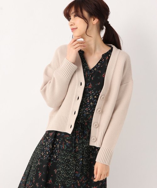 GLOBAL WORK(グローバルワーク)の「抜け感ミドルゲージガーターカーデ/818904(カーディガン/ボレロ・レディース・ホワイト/ベージュ/オレンジ/ブルー・MEDIUM/LARGE)」の3枚目の写真