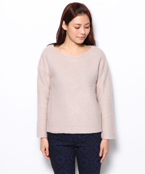 La TOTALITE（ラトータリテ）の「＊ラメスライバープルオーバー。（ニット/セーター・レディース・グリーン/ネイビー/バーガンディー・FREE）」の4枚目の写真