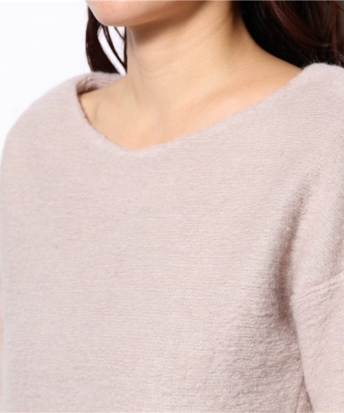 La TOTALITE（ラトータリテ）の「＊ラメスライバープルオーバー。（ニット/セーター・レディース・グリーン/ネイビー/バーガンディー・FREE）」の7枚目の写真