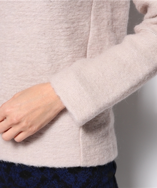 La TOTALITE（ラトータリテ）の「＊ラメスライバープルオーバー。（ニット/セーター・レディース・グリーン/ネイビー/バーガンディー・FREE）」の8枚目の写真