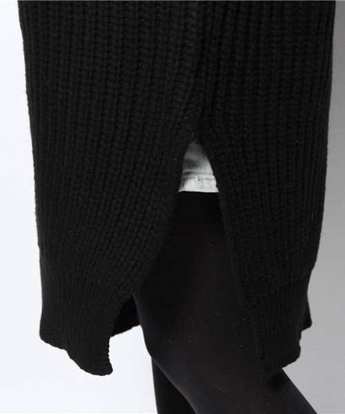 Kastane（カスタネ）の「【Kastane】ロングニットCD（カーディガン/ボレロ・レディース・ブラック/ホワイト・FREE）」の9枚目の写真