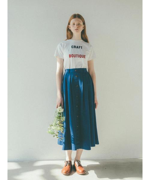 CRAFT STANDARD BOUTIQUE(クラフトスタンダードブティック)の「フロントボタンスカ-ト ★☆○(スカート・レディース・ベージュ/カーキ/ブルー・M/L)」の10枚目の写真