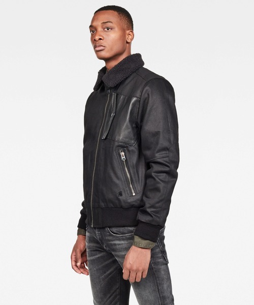 G-STAR(ジースター)の「Bollard Bomber(ミリタリージャケット・メンズ・ブラック・SMALL/MEDIUM/LARGE/X-LARGE)」の6枚目の写真