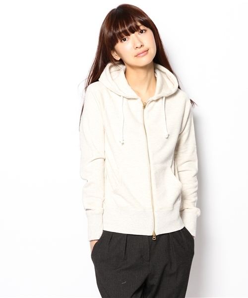SHIPS for women（シップスフォーウィメン）の「吊り裏毛 ジップパーカー（パーカー・レディース・グレー/ブラウン系その他/ホワイト/ナチュラル・38/36）」の4枚目の写真