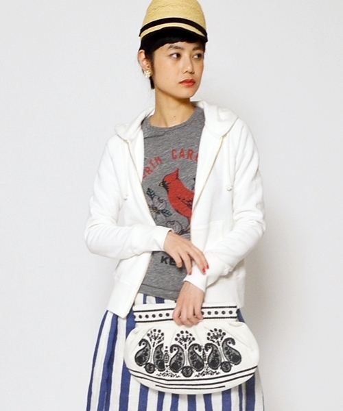 SHIPS for women（シップスフォーウィメン）の「吊り裏毛 ジップパーカー（パーカー・レディース・グレー/ブラウン系その他/ホワイト/ナチュラル・38/36）」の2枚目の写真