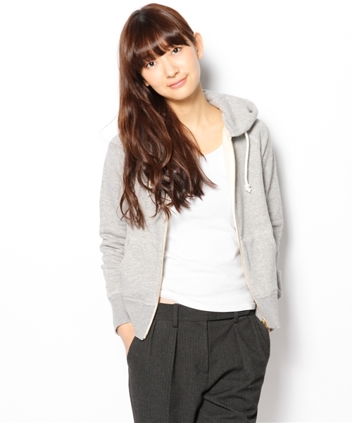 SHIPS for women（シップスフォーウィメン）の「吊り裏毛 ジップパーカー（パーカー・レディース・グレー/ブラウン系その他/ホワイト/ナチュラル・38/36）」の5枚目の写真