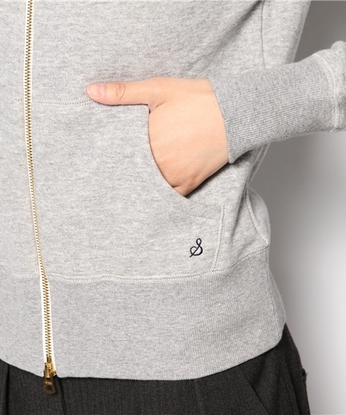 SHIPS for women（シップスフォーウィメン）の「吊り裏毛 ジップパーカー（パーカー・レディース・グレー/ブラウン系その他/ホワイト/ナチュラル・38/36）」の13枚目の写真