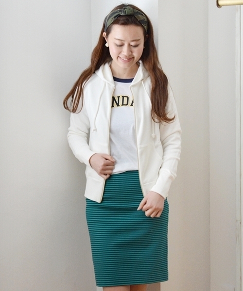 SHIPS for women（シップスフォーウィメン）の「吊り裏毛 ジップパーカー（パーカー・レディース・グレー/ブラウン系その他/ホワイト/ナチュラル・38/36）」の17枚目の写真