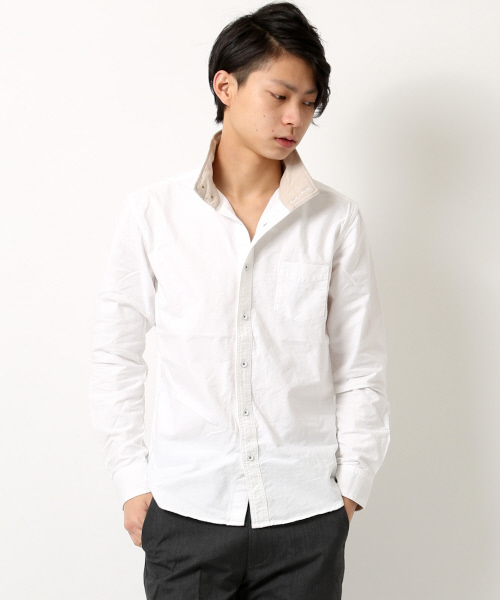 ABAHOUSE（アバハウス）の「ｽｰﾋﾟﾏｵｯｸｽｽﾀﾝﾄﾞｼｬﾂ（シャツ/ブラウス・メンズ・ホワイト/イエロー/ピンク・4/3/2）」の2枚目の写真