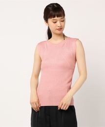 KOBE LETTUCE | 切り替えリブノースリーブサマーニット(ニット/セーター)