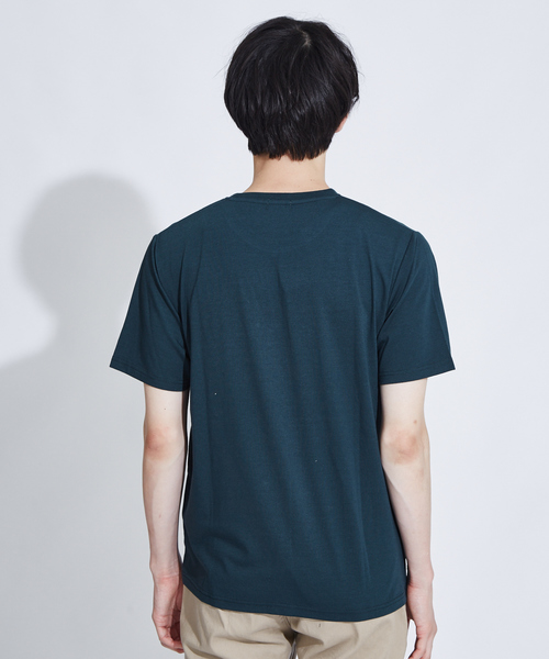 ABAHOUSE GRAY(アバハウスグレイ)の「【展開店舗限定】CityLine刺繍 半袖Tシャツ(Tシャツ/カットソー・メンズ・ダークグリーン/ホワイト/ブラック・46/48)」の6枚目の写真