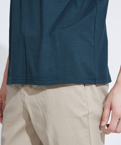ABAHOUSE GRAY(アバハウスグレイ)の「【展開店舗限定】CityLine刺繍 半袖Tシャツ(Tシャツ/カットソー・メンズ・ダークグリーン/ホワイト/ブラック・46/48)」の9枚目の写真