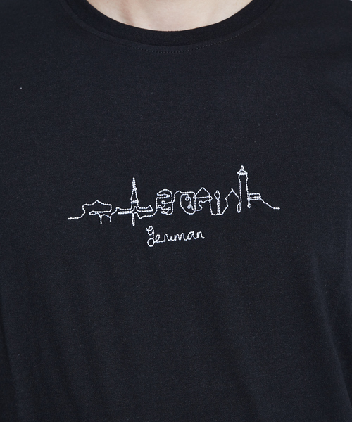 ABAHOUSE GRAY(アバハウスグレイ)の「【展開店舗限定】CityLine刺繍 半袖Tシャツ(Tシャツ/カットソー・メンズ・ダークグリーン/ホワイト/ブラック・46/48)」の16枚目の写真