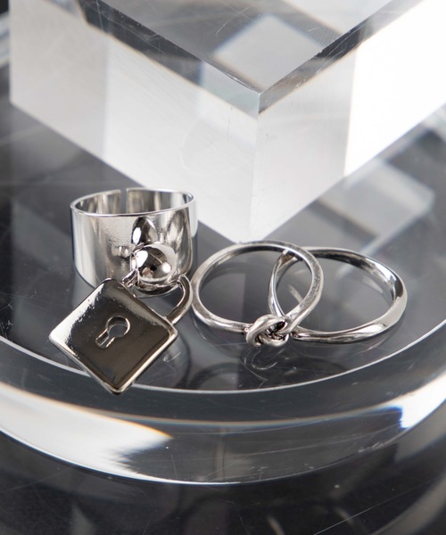 WEGO（ウィゴー）の「WEGO/【3点セット】モチーフセットリング（リング・レディース・その他1/その他2/その他3/その他4・FREE）」の2枚目の写真