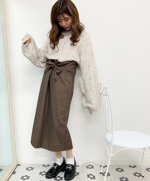 apres jour(アプレジュール)の「アソートチェックナロースカート【ZOZOTOWN限定アイテム】(スカート・レディース・ベージュ/その他/ブラウン系その他・フリー)」の12枚目の写真