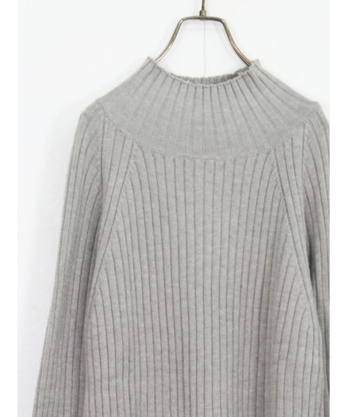 vingtrois（バントロア）の「【vingtrois】モチモチニットリブタートルネック（ニット/セーター・レディース・ブラック/オフホワイト/ヘザーグレー/マスタード/ダークラベンダー・M）」の6枚目の写真