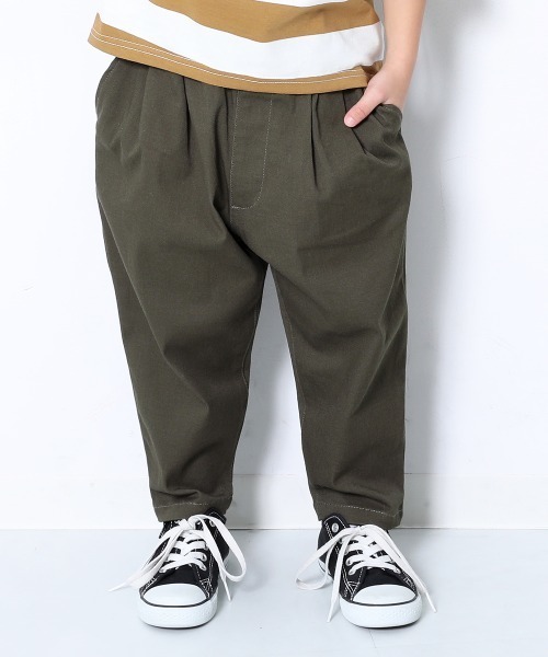 devirock（デビロック）の「2タックロングパンツ（その他パンツ・キッズ・ライトベージュ/サックスブルー/カーキ/ネイビー/ベージュ・150cm/160cm/110cm/100cm/120cm/130cm/140cm）」の3枚目の写真