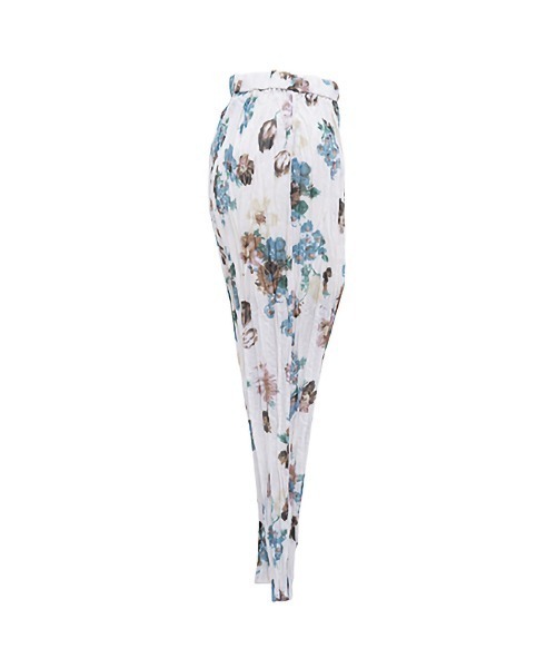 mizuiroind（ミズイロインド）の「フラワープリントワッシャーパンツ（その他パンツ・レディース・オフホワイト/ブラウン・2）」の9枚目の写真