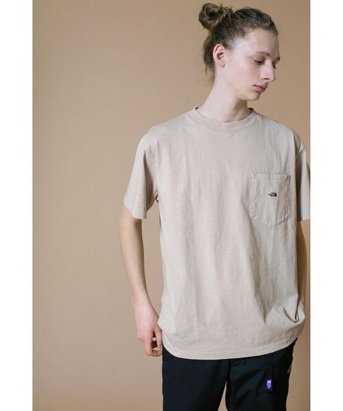 THE NORTH FACE PURPLE LABEL（ザ ノースフェイス パープルレーベル）の「＜THE NORTH FACE PURPLE LABEL＞ EX for monkey time 7oz POC SSL TEE/Tシャツ □□（Tシャツ/カットソー・メンズ・ホワイト/ベージュ/ライトブルー・X-LARGE/LARGE/MEDIUM/SMALL）」の7枚目の写真