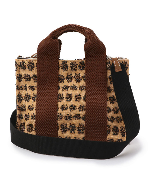 エストネーション購入トートバッグレオパードRUE DE VERNEUIL