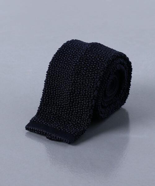 UNITED ARROWS（ユナイテッドアローズ）の「＜UNITED ARROWS＞ ソリッド ニットタイ（ネクタイ・メンズ・ブラック/ベージュ/ネイビー/ダークブラウン/グレー・FREE）」の5枚目の写真