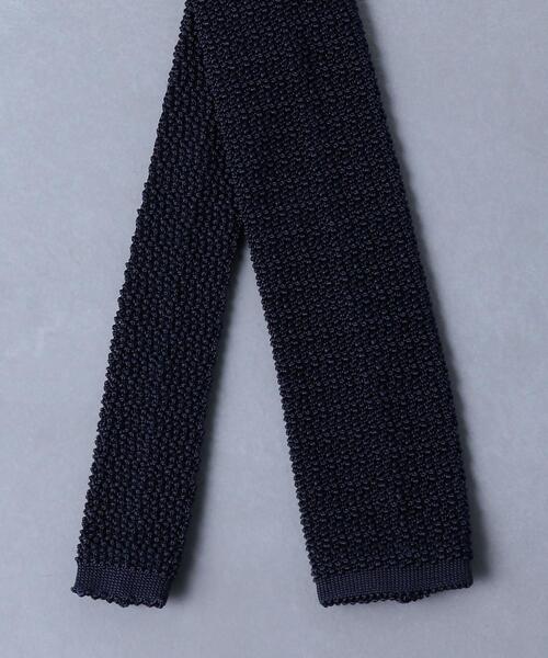 UNITED ARROWS（ユナイテッドアローズ）の「＜UNITED ARROWS＞ ソリッド ニットタイ（ネクタイ・メンズ・ブラック/ベージュ/ネイビー/ダークブラウン/グレー・FREE）」の8枚目の写真