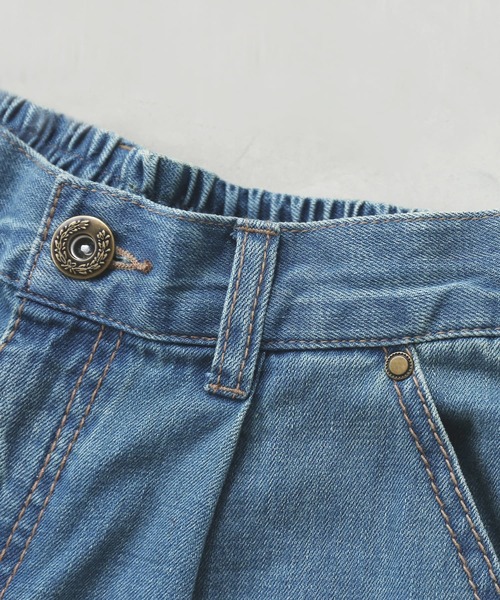 n'OrLABEL（ノアールレーベル）の「『きれい見えデニムワイドパンツ』（デニムパンツ・レディース・ブルー/インディゴブルー・1/2）」の12枚目の写真