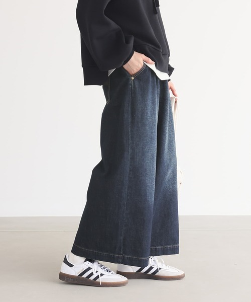 n'OrLABEL（ノアールレーベル）の「『きれい見えデニムワイドパンツ』（デニムパンツ・レディース・ブルー/インディゴブルー・1/2）」の9枚目の写真