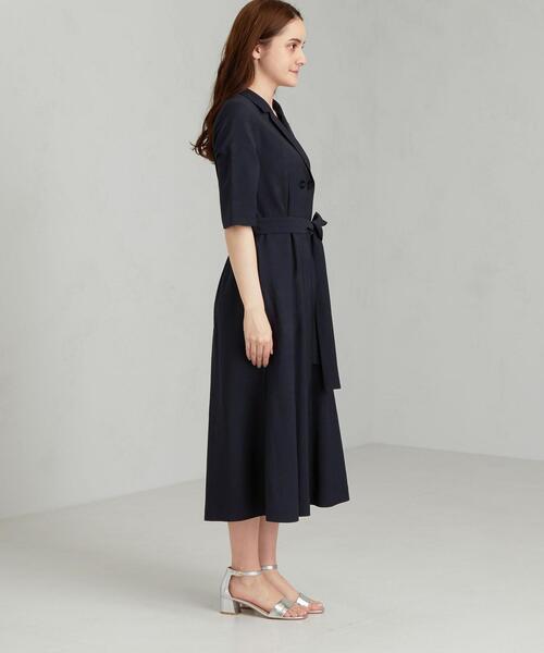 green label relaxing(グリーンレーベルリラクシング)の「FFC ダブル ブレスト ワンピース(ワンピース・レディース・ブラウン/ライラック/ネイビー・FREE)」の10枚目の写真