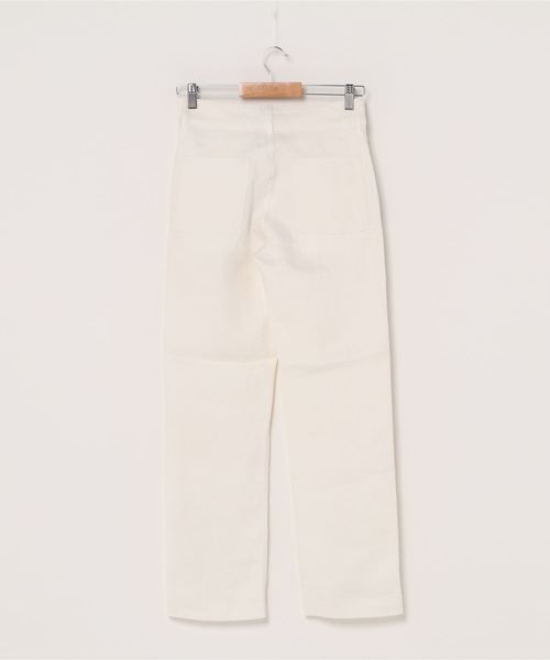 ESTNATION（エストネーション）の「ESTNATION / フロントボタンリネンデニムパンツ（その他パンツ・レディース・オフホワイト/ライトブルー・36/38）」の4枚目の写真