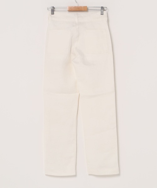 ESTNATION（エストネーション）の「ESTNATION / フロントボタンリネンデニムパンツ（その他パンツ・レディース・オフホワイト/ライトブルー・36/38）」の3枚目の写真