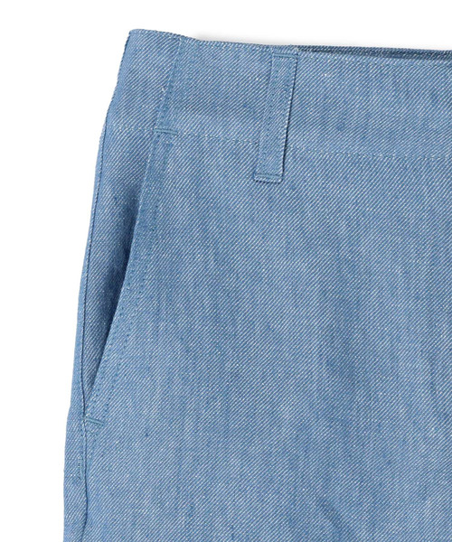 ESTNATION（エストネーション）の「ESTNATION / フロントボタンリネンデニムパンツ（その他パンツ・レディース・オフホワイト/ライトブルー・36/38）」の7枚目の写真
