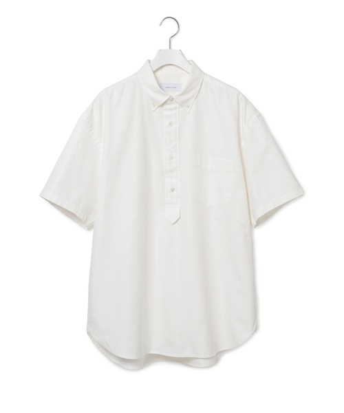 ADAM ET ROPE'（アダムエロペ）の「プレミアムコットン オックスフォード半袖シャツ（シャツ/ブラウス・メンズ・ダークブラウン/ホワイト系その他/サックスブルー・S/M/L）」の14枚目の写真