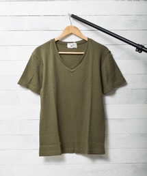 サーマル半袖VネックTシャツ