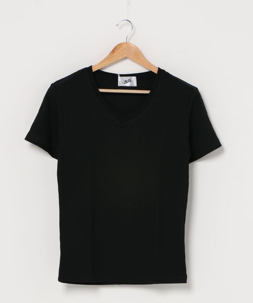 INNOCENT(イノセント)の「サーマル半袖VネックTシャツ(Tシャツ/カットソー・レディース・ネイビー/サックスブルー/ピンク/ブラック/カーキ/グレー/ホワイト・MEDIUM/LARGE/X-LARGE)」の13枚目の写真