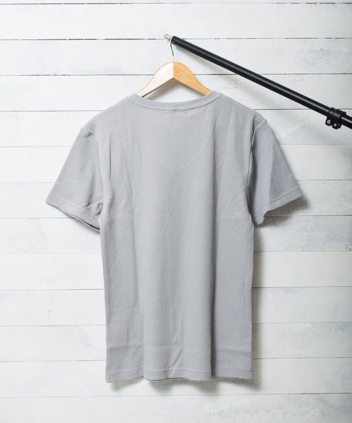 INNOCENT(イノセント)の「サーマル半袖VネックTシャツ(Tシャツ/カットソー・レディース・ネイビー/サックスブルー/ピンク/ブラック/カーキ/グレー/ホワイト・MEDIUM/LARGE/X-LARGE)」の18枚目の写真
