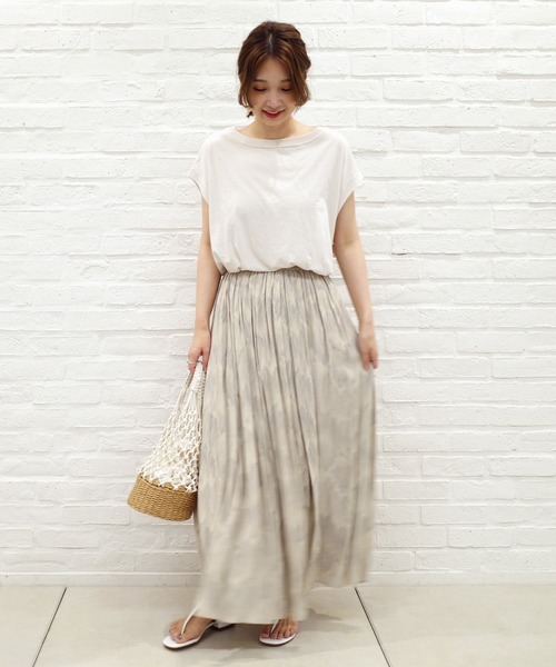 DouDou(ドゥドゥ)の「BIGシルエットタンクT(Tシャツ/カットソー・レディース・ホワイト/ベージュ/スミクロ/キナリ・FREE)」の14枚目の写真